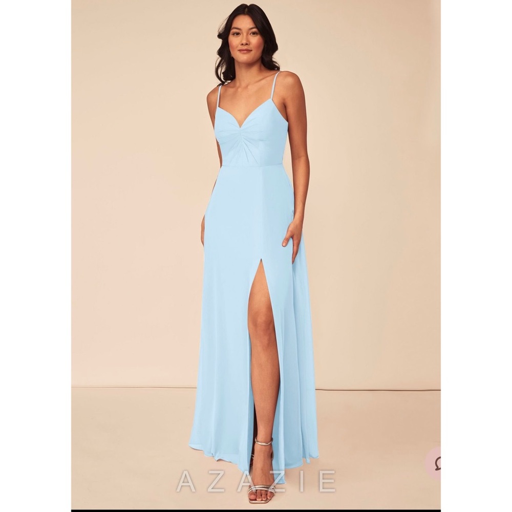 Azazie Dani Sky Blue Bridesmaids Dress